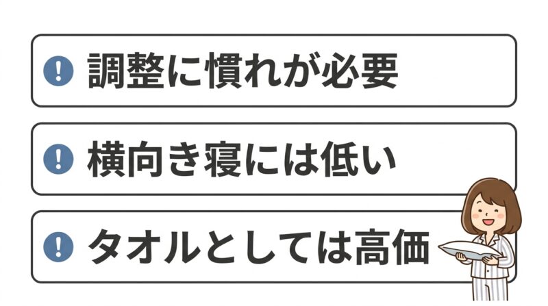 枕を使わない人の枕 くるくるの悪い口コミ