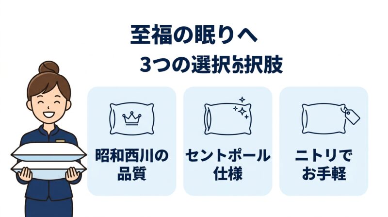 自宅で再現できるホテル仕様の枕