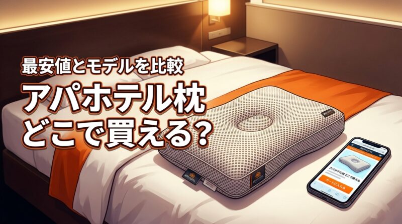 【正規品】アパホテルの枕はどこで買える？最安値で買う方法とモデルの違いを比較