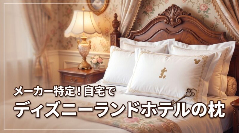 【特定】ディズニーランドホテルの枕のメーカーはどこ？憧れの寝心地を自宅で再現
