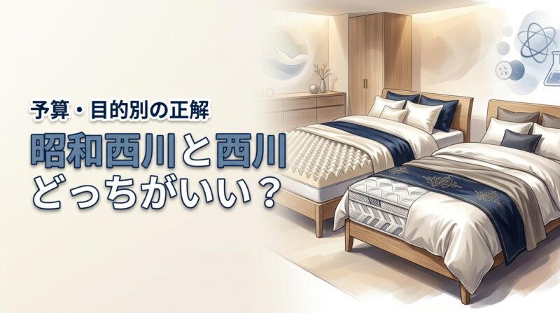 【昭和西川と西川はどっちがいい？】予算や目的別の正解は？後悔しない寝具選び