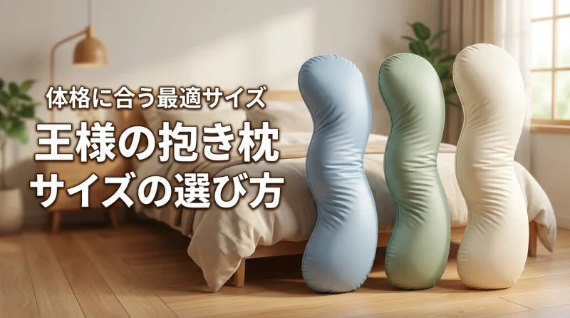 【迷ったらこれ】王様の抱き枕のサイズの選び方！体格に合う最適な種類を見極める