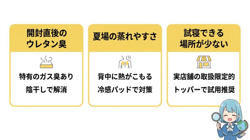 購入前に確認したい3つのデメリット