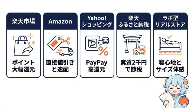 ピローの各ECサイト比較とお得な入手ルート