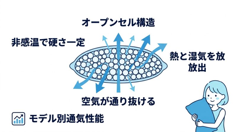 エムリリーの枕が暑いと感じる理由と通気性の仕組み