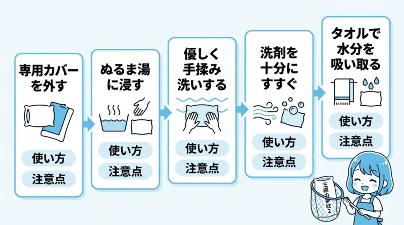 王様の夢枕2を正しく手洗いする5ステップ