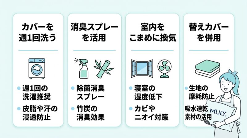 汚れやニオイを防ぐ枕のメンテナンス術